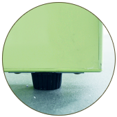【金階塑鋼】NH9T8WA KD 書桌產品特點小圖-水平調整腳粒(高1.5cm)